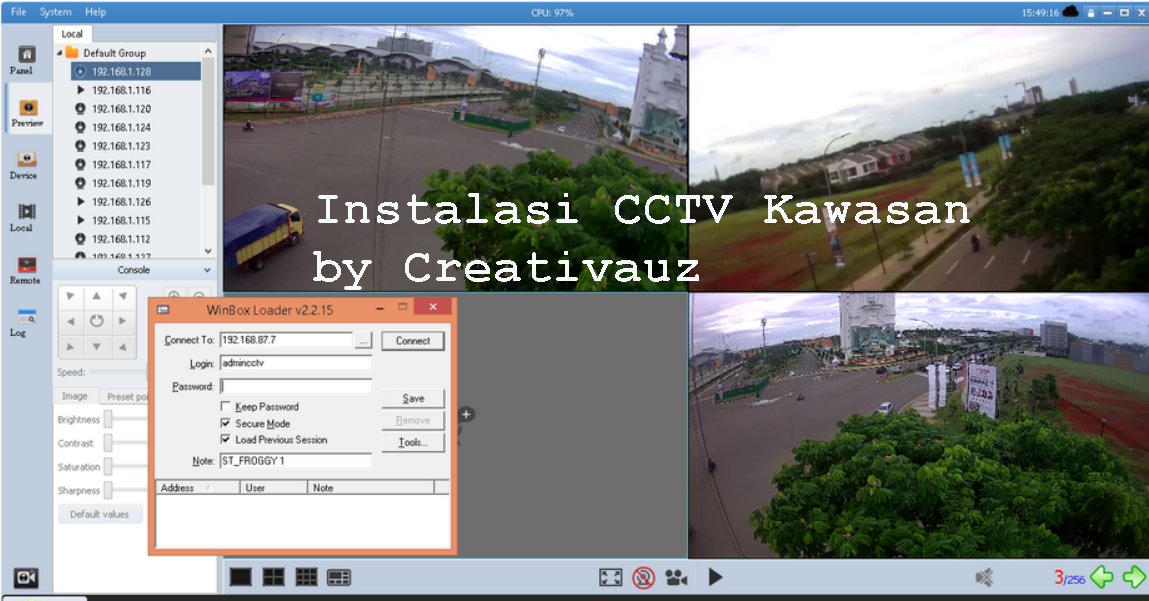 CCTV Kawasan @BSD City dengan mikrotik